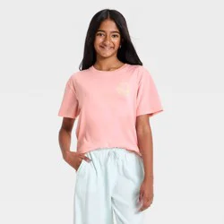 Girls' Tweety Bird Surf Club Short Sleeve Oversized Graphic T-Shirt - Pink M