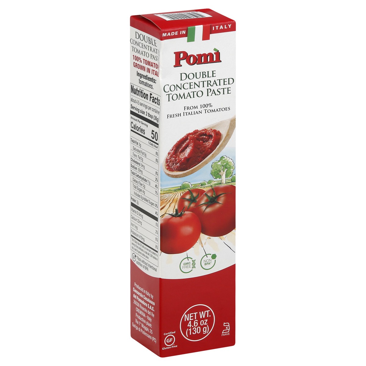 slide 8 of 10, Pomi Double Concentrated Tomato Paste 4.6 oz, 4.6 oz