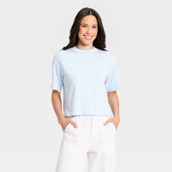 Women's Short Sleeve Vintage T-Shirt - Universal Thread™ Blue L