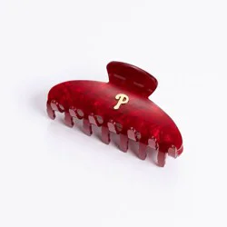 Bijoux Sport by Luv Aj MLB "Philadelphia Phillies" Logo Claw Clip - Red
