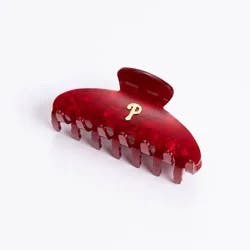 Bijoux Sport by Luv Aj MLB "Philadelphia Phillies" Logo Claw Clip - Red
