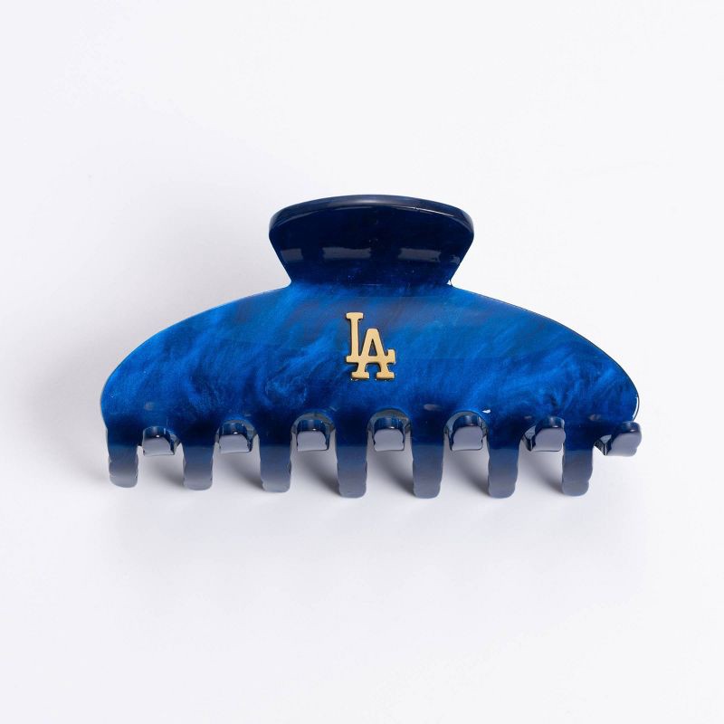 slide 1 of 2, Bijoux Sport by Luv Aj MLB Logo Claw Clip "Los Angeles Dodgers" - Blue, 1 ct