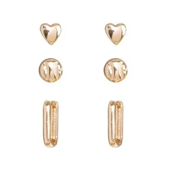 Bijoux Sport by Luv Aj Baseball Earring Set - Gold