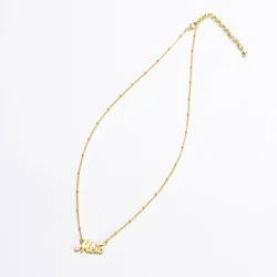 Bijoux Sport by Luv Aj MLB "New York Mets" Nameplate Pendant Necklace - Gold