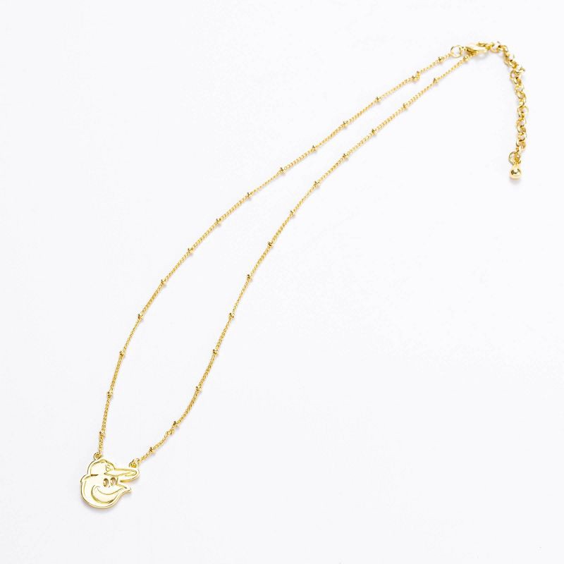 slide 1 of 2, Bijoux Sport by Luv Aj MLB "Baltimore Orioles" Logo Pendant Necklace - Gold, 1 ct