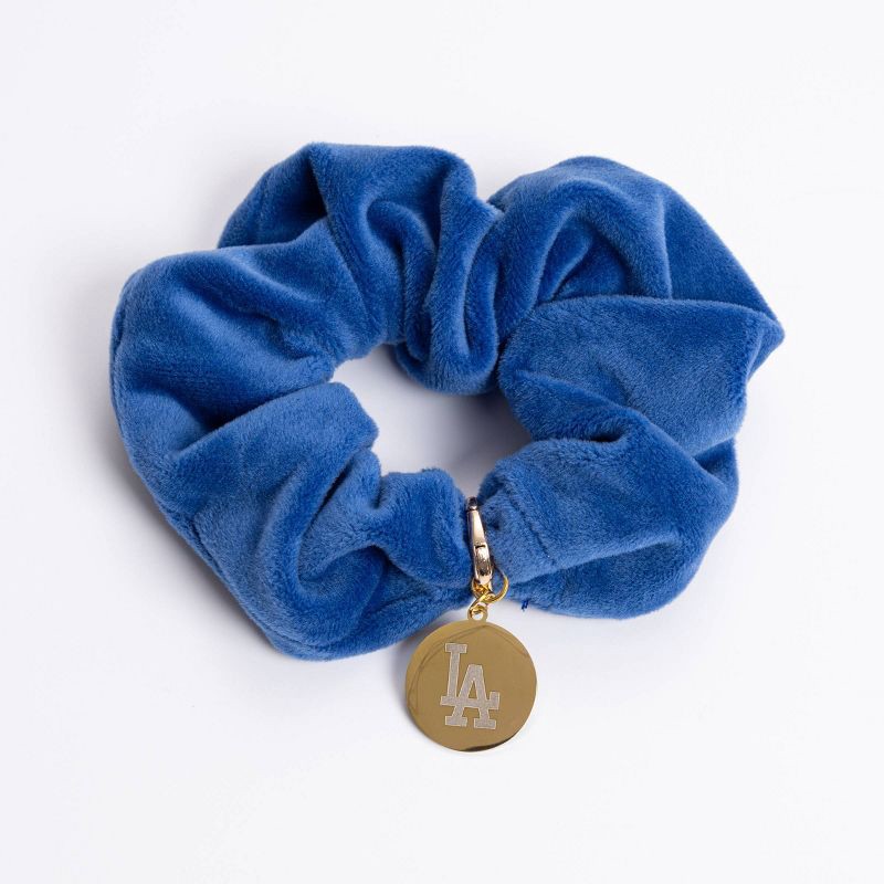 slide 1 of 2, Bijoux Sport by Luv Aj MLB Velvet Twister with Logo Charm "Los Angeles Dodgers" - Blue, 1 ct