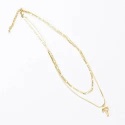 Bijoux Sport by Luv Aj MLB "Philadelphia Phillies" Double Chain Logo Necklace - Gold