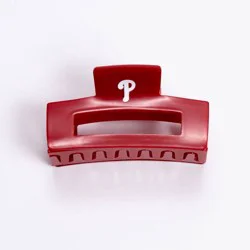 Bijoux Sport by Luv Aj MLB "Philadelphia Phillies" Square Claw Clip - Red