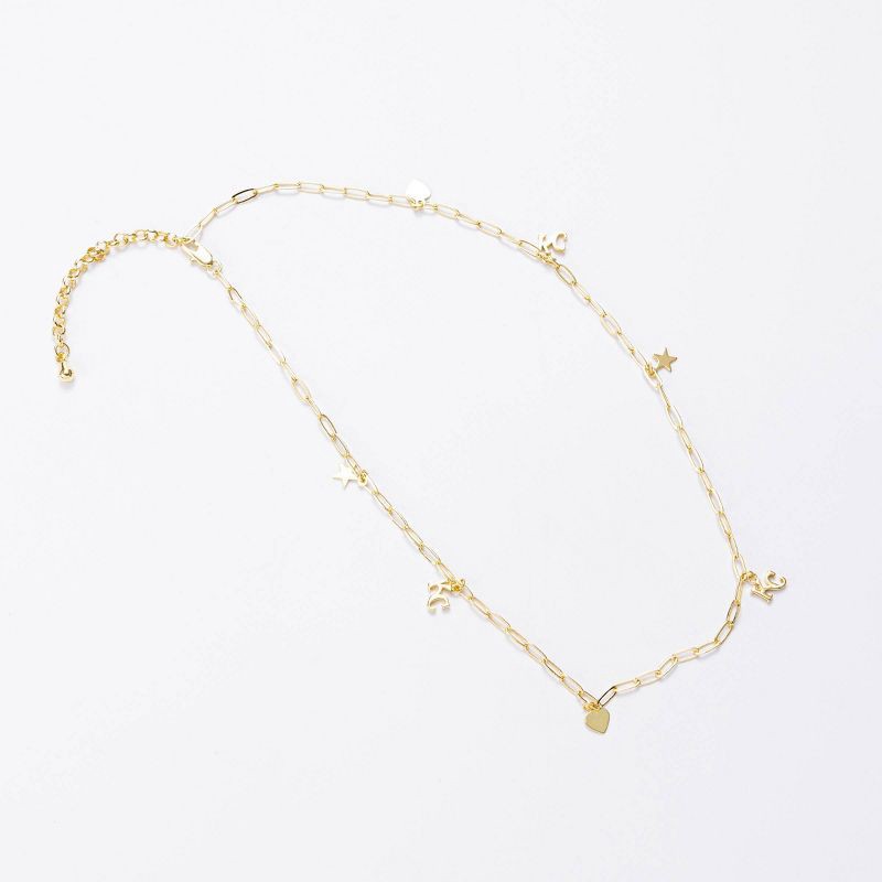 slide 1 of 2, Bijoux Sport by Luv Aj MLB "Kansas City Royals" Logo Charm Necklace - Gold, 1 ct