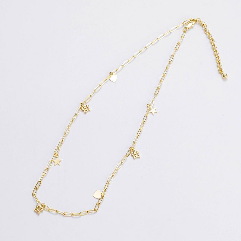 slide 1 of 2, Bijoux Sport by Luv Aj MLB "Houston Astros" Logo Charm Necklace - Gold, 1 ct