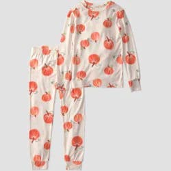 Carter's Just One You® Baby 2pc Comfy Soft Halloween Pumpkins Pajama Set - Cream 18M