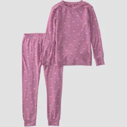 Carter's Just One You® Baby Girls' 2pc Comfy Soft Floral Pajama Set - Purple 12M