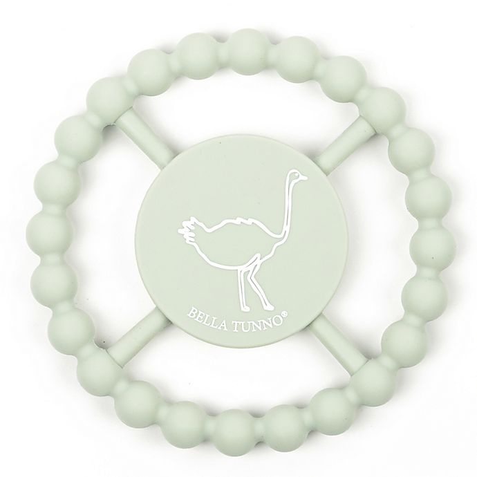 slide 1 of 1, Bella Tunno Sketch Ostrich Happy Teether - Green, 1 ct