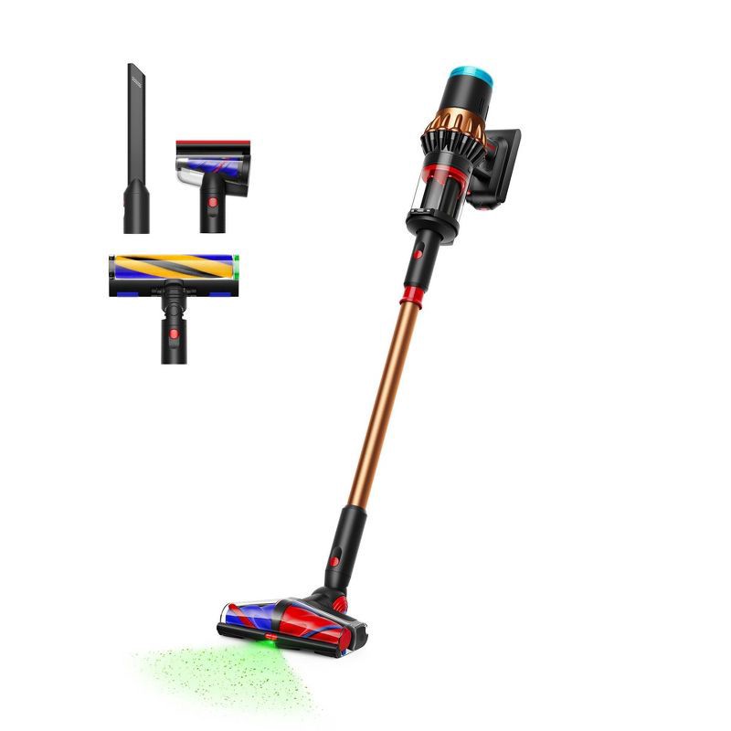 slide 1 of 10, Dyson Piston Animal Cordless Stick Vacuum 9.8" Cleaning Path Pet Hair Pick-Up Nickle/Copper, 1 ct