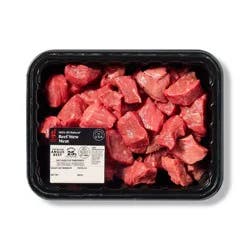 Fresh Beef Stew Meat Family Pack - 1.35-1.65lbs - price per lbs - Good & Gather™