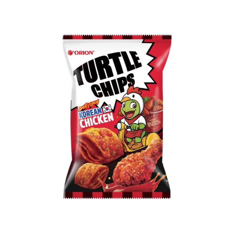 slide 1 of 1, Orion Turtle Chips Korean Chicken Flavor Snacks - 5.64oz, 5.64 oz