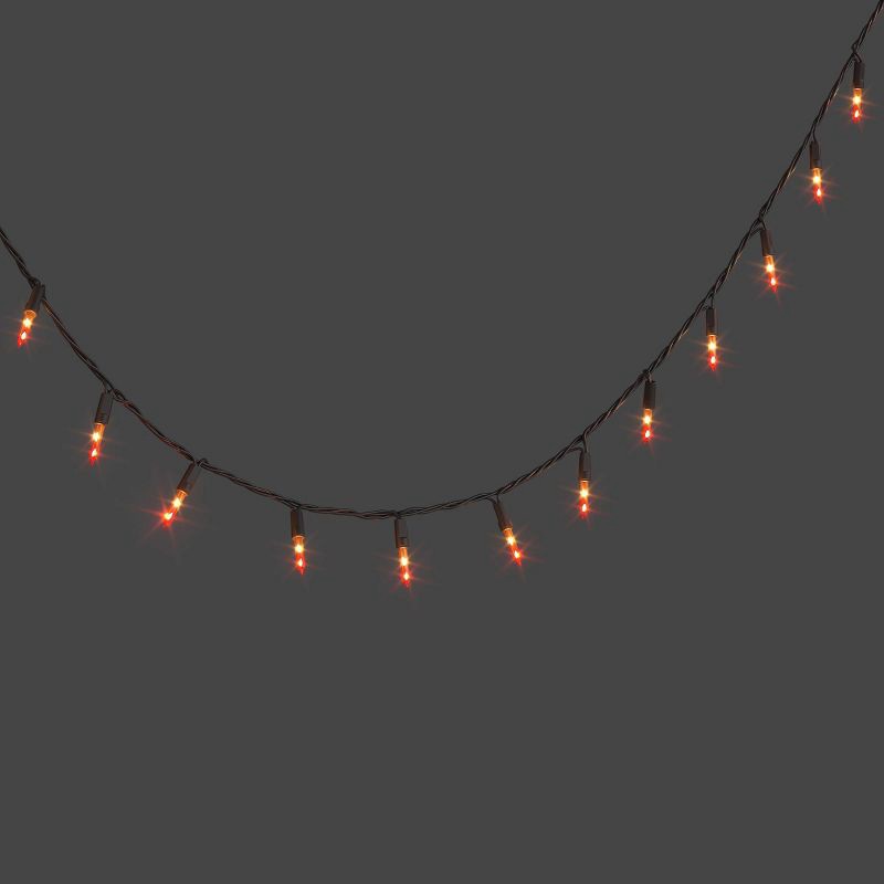 slide 1 of 4, 100ct LED Miniature Glass String Lights Double Orange/Yellow - Hyde and EEK! Boutique™: Fall, 100 ct