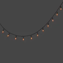100ct LED Halloween Indoor Outdoor Miniature Glass String Lights Orange - Hyde and EEK! Boutique™: Fall