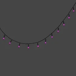 100ct LED Halloween Indoor Outdoor Miniature Glass String Lights Purple - Hyde and EEK! Boutique™: Fall