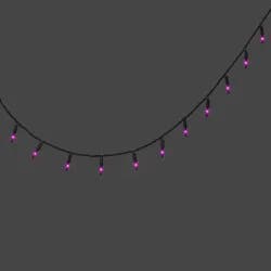 100ct LED Halloween Indoor Outdoor Miniature Glass String Lights Purple - Hyde and EEK! Boutique™: Fall