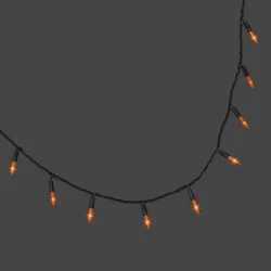 300ct LED Flicker Free Miniature Glass String Lights Orange - Hyde and EEK! Boutique™: Fall