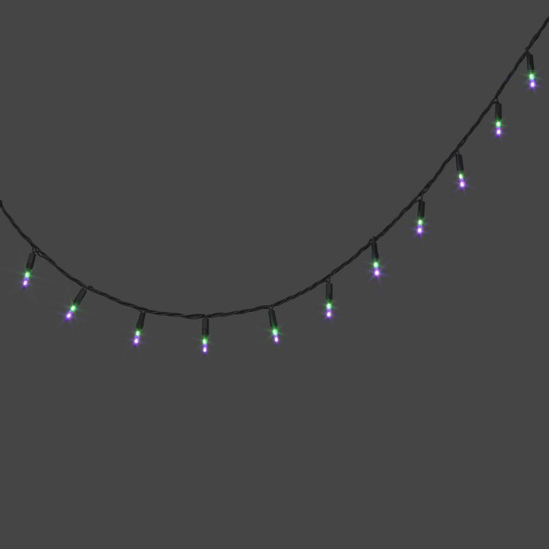 slide 1 of 4, 100ct LED Miniature Glass String Lights Double Green/Purple - Hyde and EEK! Boutique™: Fall, 100 ct