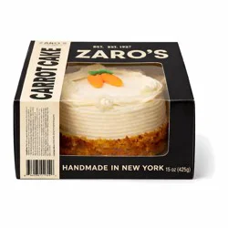 Zaro's Family Bakery 4" Carrot Cake - 15oz