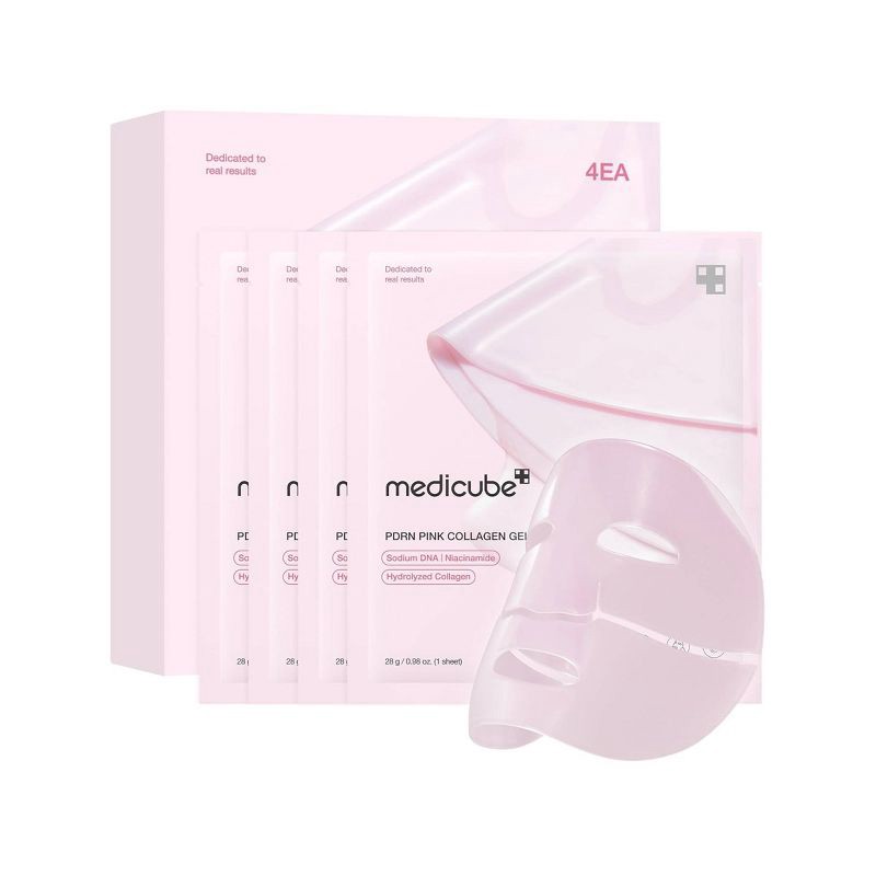 slide 1 of 7, medicube PDRN Pink Collagen Gel Mask - 0.98oz, 0.98 oz, 4 ct