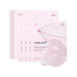 medicube PDRN Pink Collagen Gel Mask Korean Skincare - Travel Size - 0.98oz/4pk: Moisturizing, Firming, Hydrating, Normal Skin