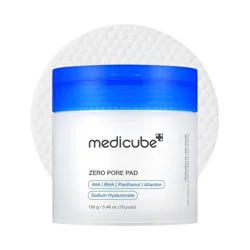 medicube Zero Pore Pad Korean Skincare - 5.46oz/70ct: Exfoliating, Soothing, Contains Lactic Acid, Facial Toner