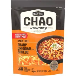Original Field Roast Field Roast Chao Creamy Dairy Free Cheddar Cheese Shreds - 7oz