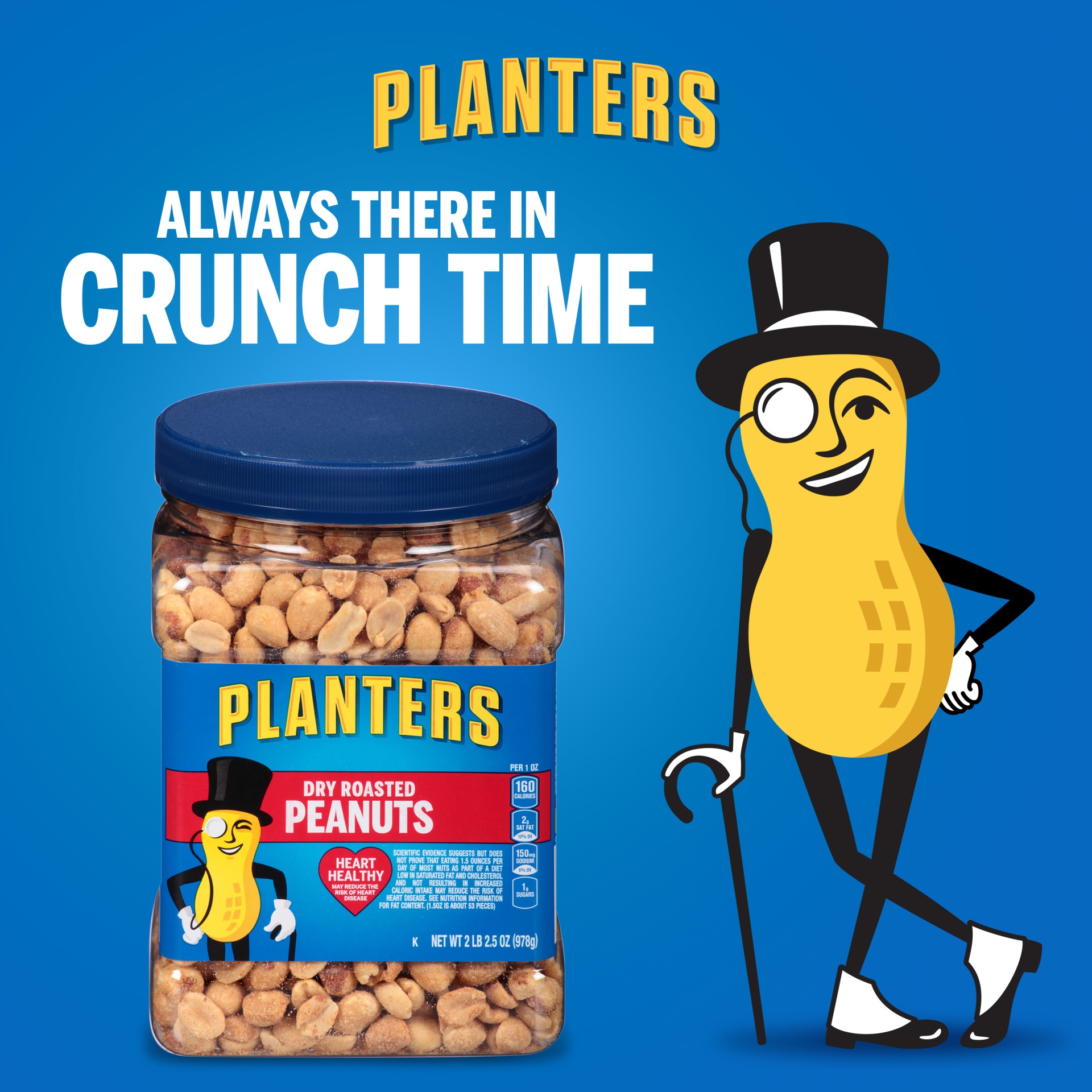 slide 2 of 13, Planters Salted Dry Roasted Peanuts 34.5 oz, 34.5 oz