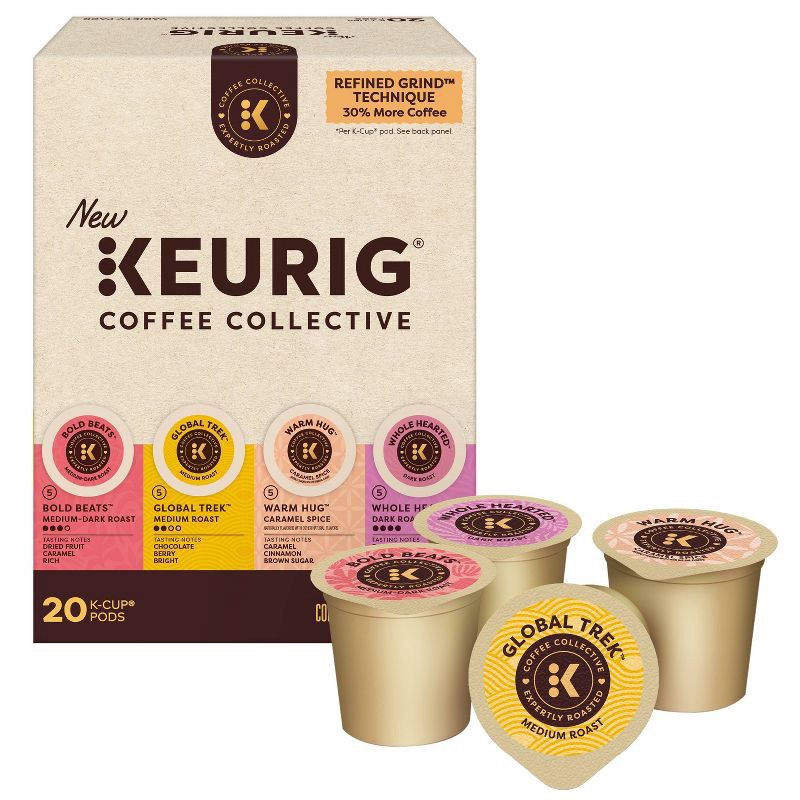 slide 1 of 16, Keurig Coffee Collective Variety Pack Coffee Pods - 20ct, 20 ct