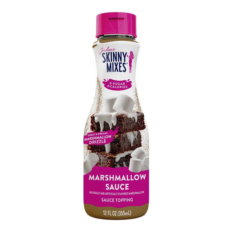 slide 1 of 4, Skinny Mixes Sugar Free Marshmallow Sauce - 12 fl oz, 12 fl oz
