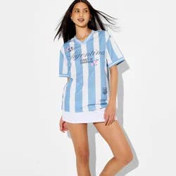 Zoe+Liv Women's Argentina Floral Short Sleeve Graphic Jersey T-Shirt - XL