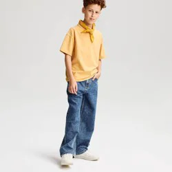 Boys' Short Sleeve Oversized Heavyweight Washed T-Shirt - Cat & Jack™ Yellow S
