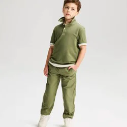 Boys' Short Sleeve Tipping Polo Shirt - Cat & Jack™ Green S