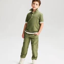 Boys' Short Sleeve Tipping Polo Shirt - Cat & Jack™ Green S