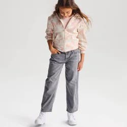 Girls' Fleece Hoodie Zip-Up Sweatshirt - Cat & Jack™ Camo M