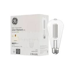GE Household Lighting 2pk Light and Form Series ST19 Silver Filament SW