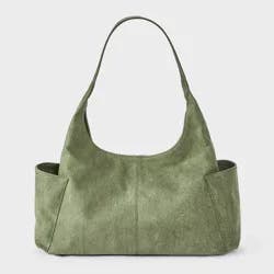 Faux Suede XL Pocket Shoulder Bag - Wild Fable™ Green