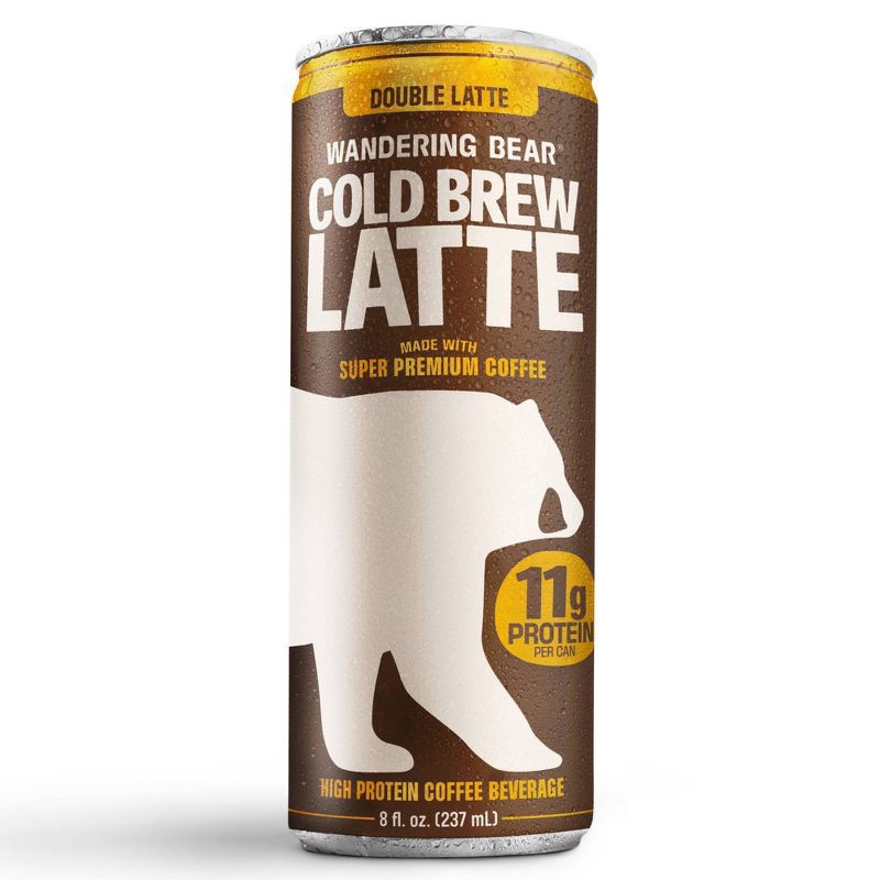 slide 1 of 8, Wandering Bear Coffee Double Latte - 8 fl oz, 8 fl oz