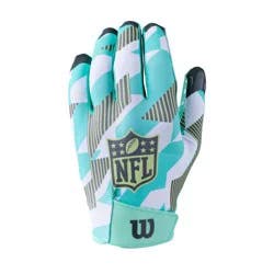 NFL Youth Ignition Receiver Football Gloves - S/M Seafoam