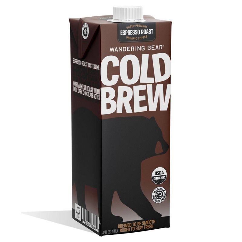 slide 1 of 5, Wandering Bear Coffee Espresso Roast Coffee - 32 fl oz, 32 fl oz