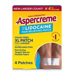 Aspercreme Lidocaine XL Patches - 4ct