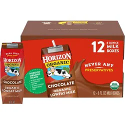 Horizon Organic 1% Chocolate Milk - 8 fl oz/12pk - Boxes
