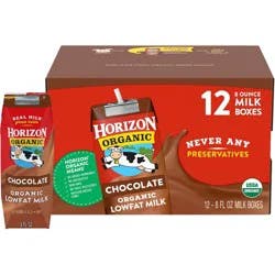 Horizon Organic 1% Chocolate Milk - 8 fl oz/12pk - Boxes