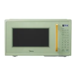 Midea 0.9 cu ft 900W Microwave Oven with Child Lock Door Sage Green