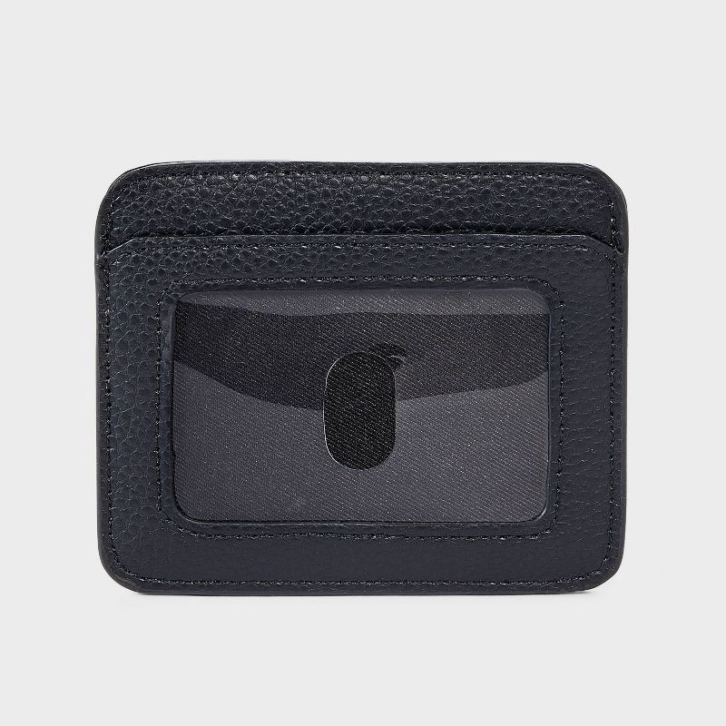 slide 1 of 6, ID Card Case - A New Day™ Black, 1 ct