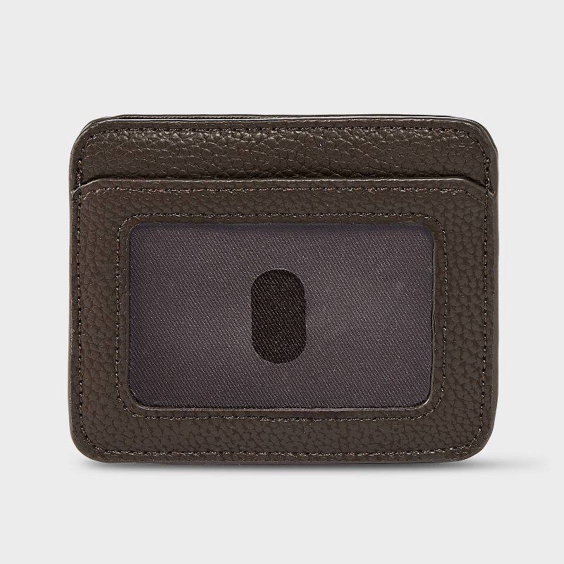 slide 1 of 6, ID Card Case - A New Day™ Brown, 1 ct